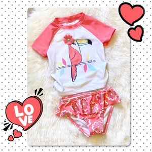 Gymboree Girl's 2-Piece Toucan Swimsuit 2T